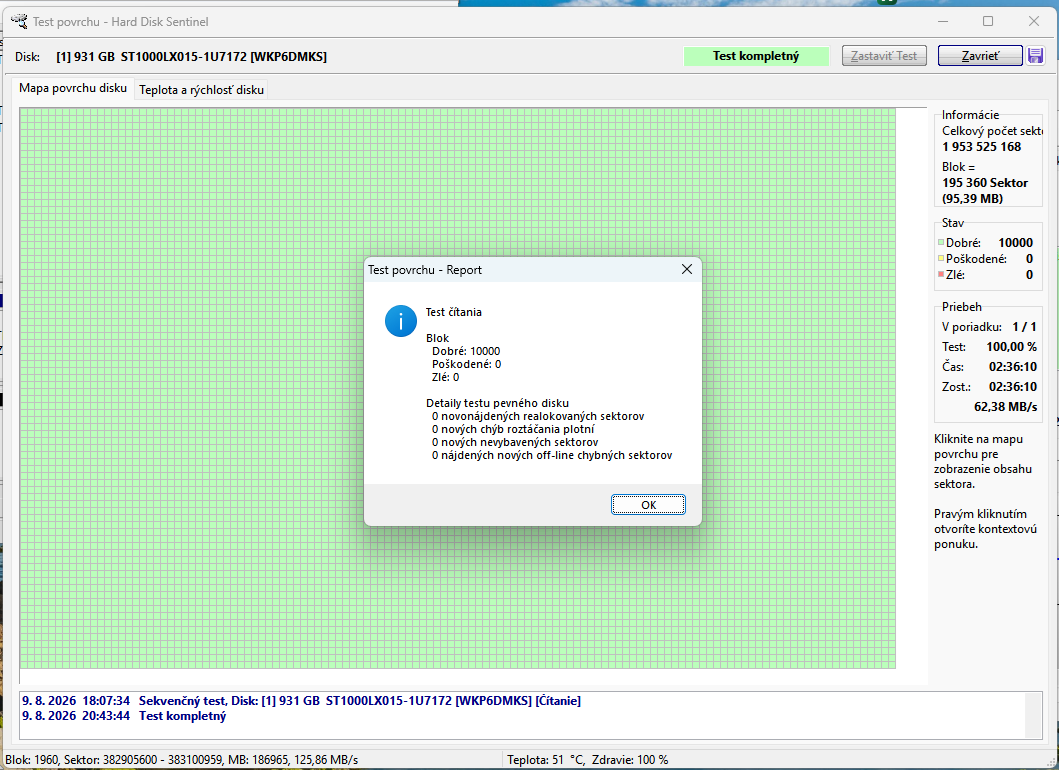 test seagate 5400RPM SATA HDD